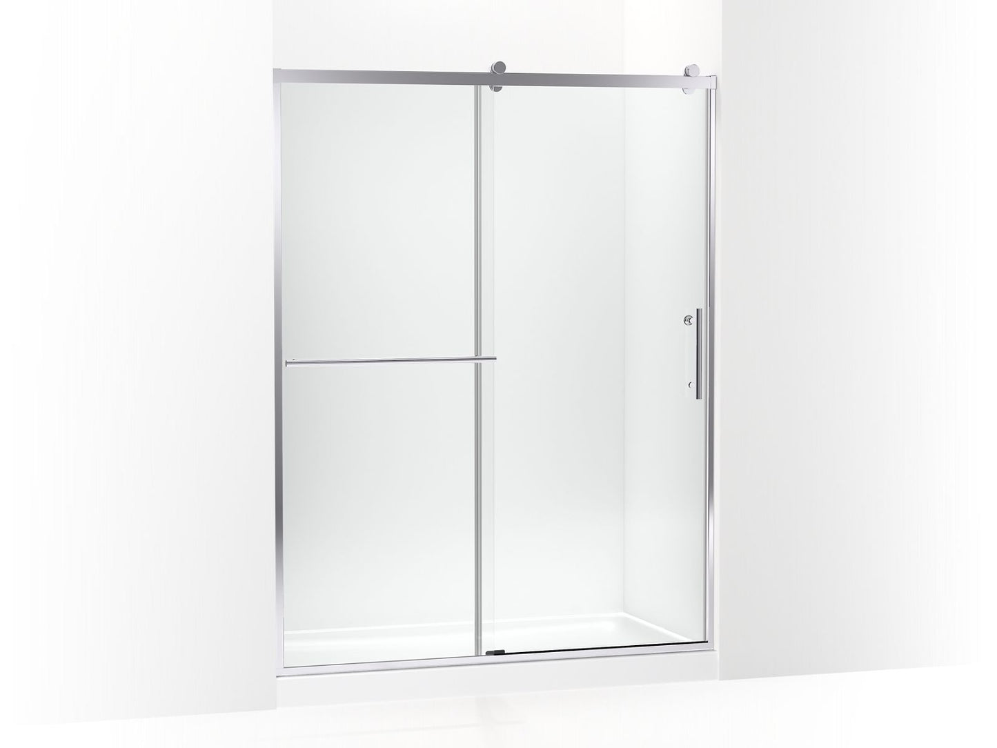 KOHLER K-709081-10L Rely 77" H sliding shower door with 3/8"-thick glass