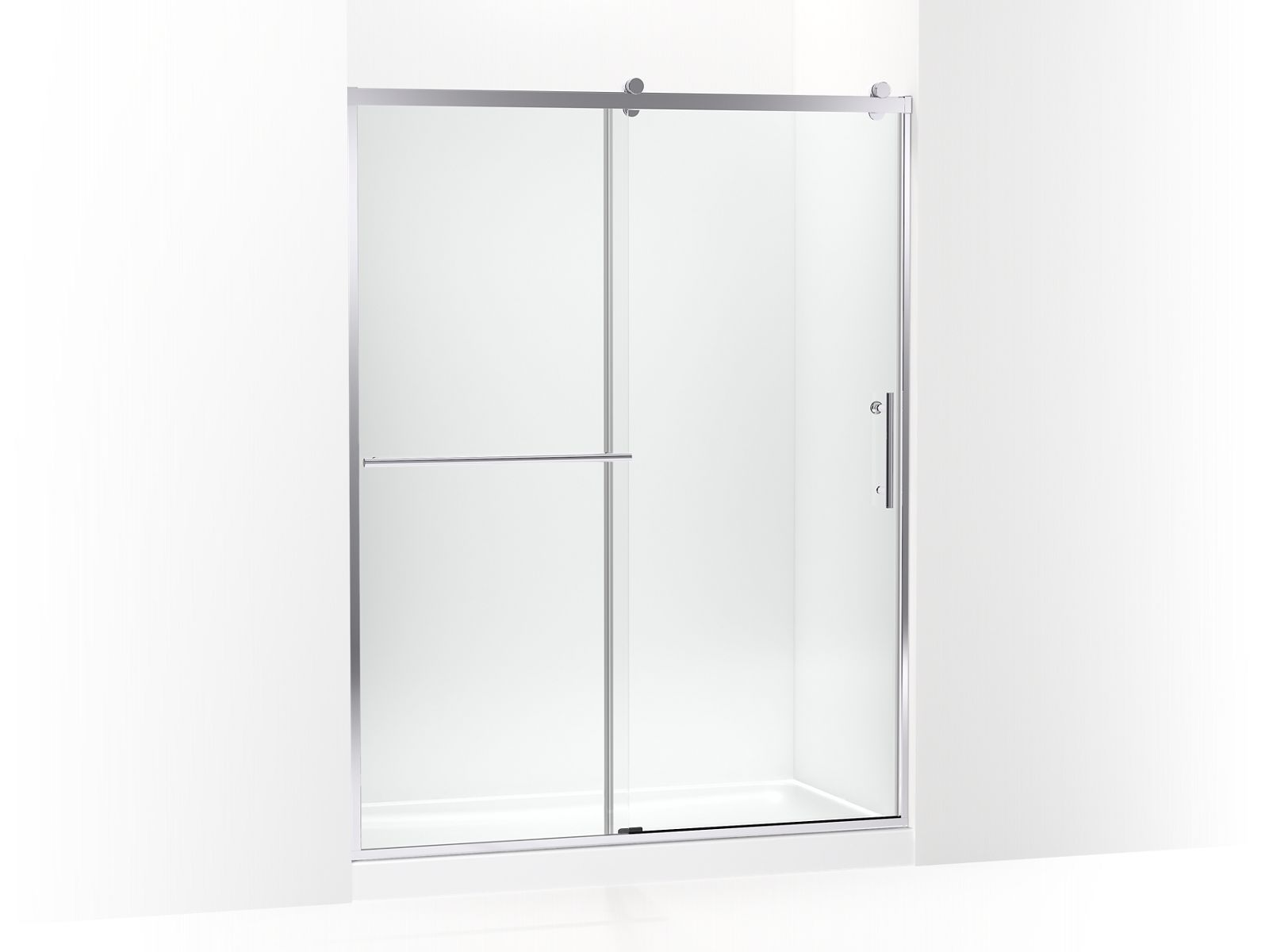 KOHLER K-709081-10L Rely 77" H sliding shower door with 3/8"-thick glass