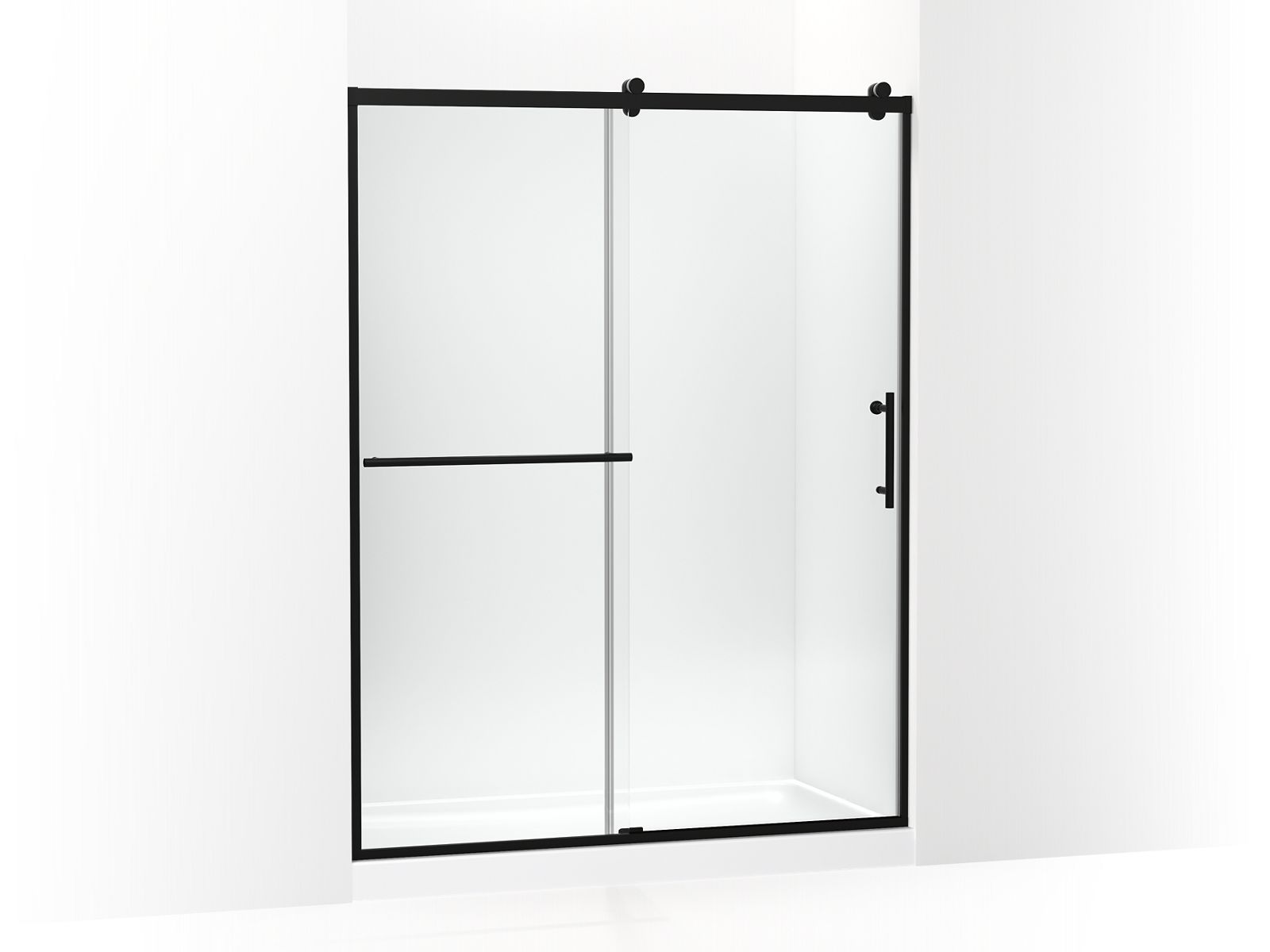 KOHLER K-709081-10L Rely 77" H sliding shower door with 3/8"-thick glass