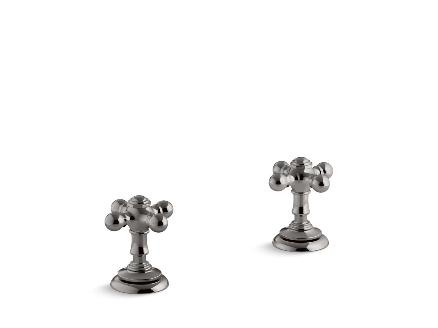 KOHLER K-T98071-3 Artifacts Deck-mount bath faucet handle trim with Cross design
