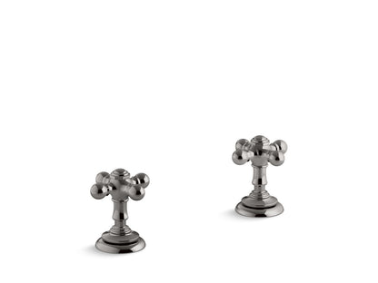 KOHLER K-T98071-3 Artifacts Deck-mount bath faucet handle trim with Cross design