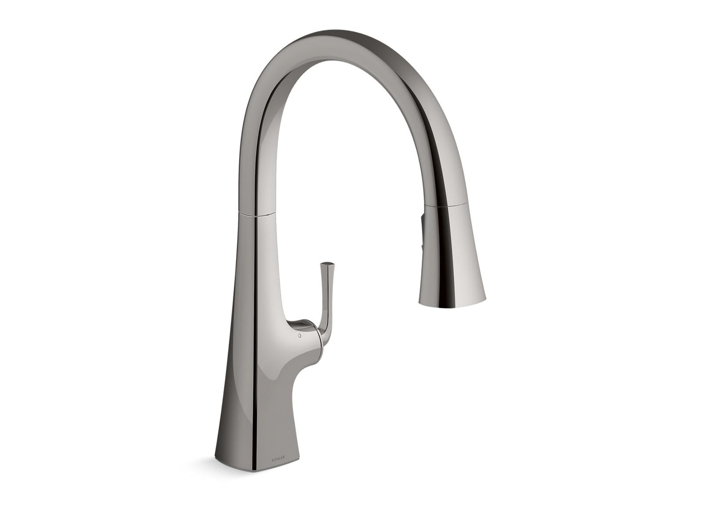KOHLER K-22068-WB Graze Touchless pull-down kitchen sink faucet with KOHLER Konnect and three-function sprayhead