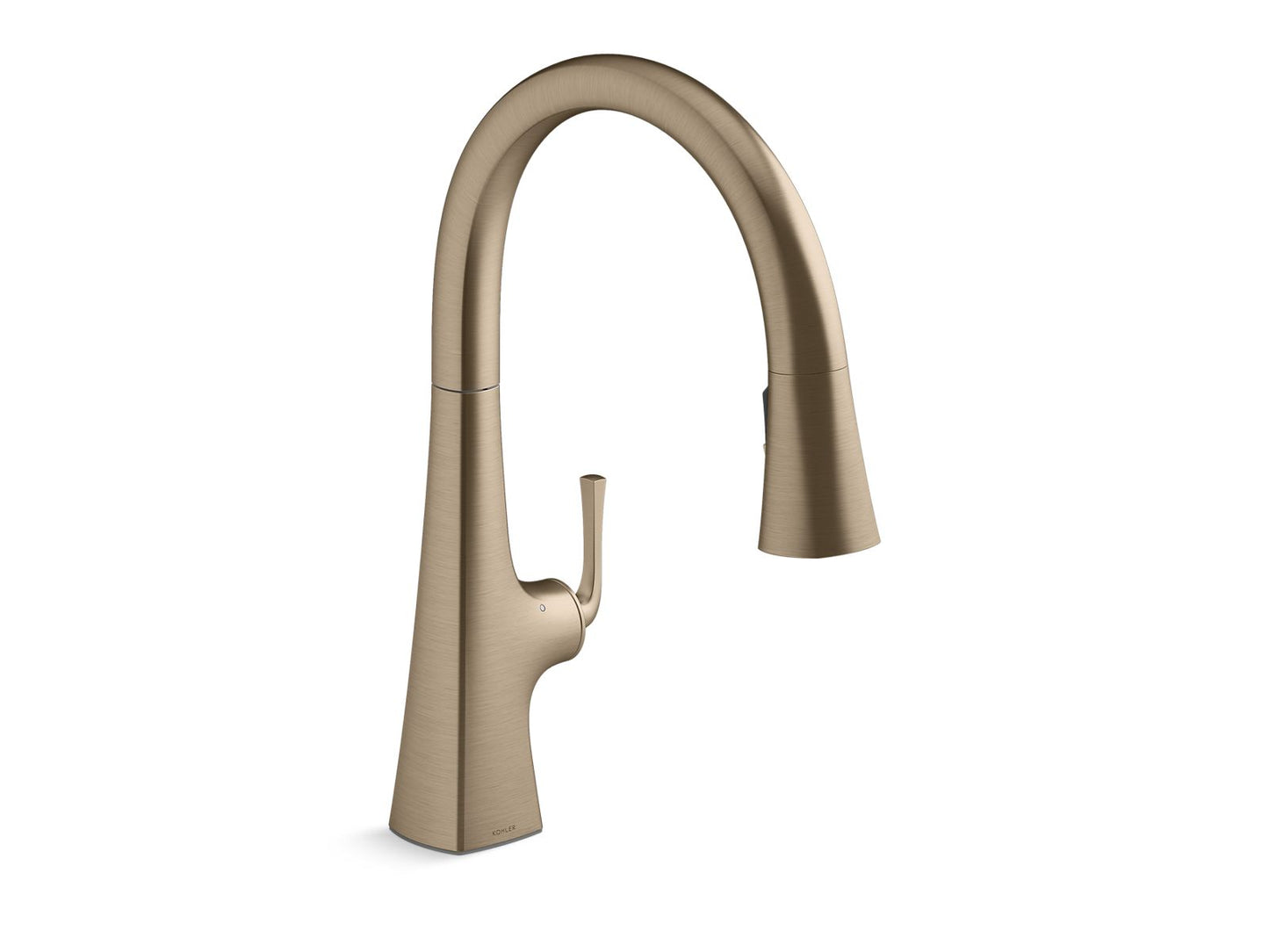 KOHLER K-22068-WB Graze Touchless pull-down kitchen sink faucet with KOHLER Konnect and three-function sprayhead