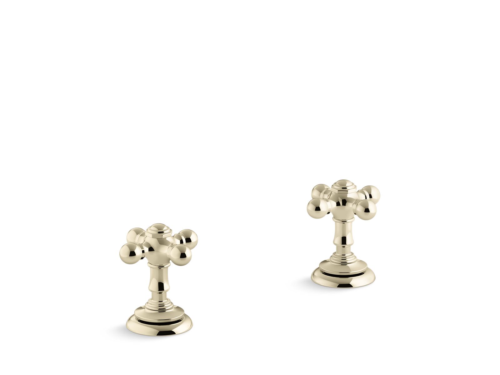 KOHLER K-T98071-3 Artifacts Deck-mount bath faucet handle trim with Cross design