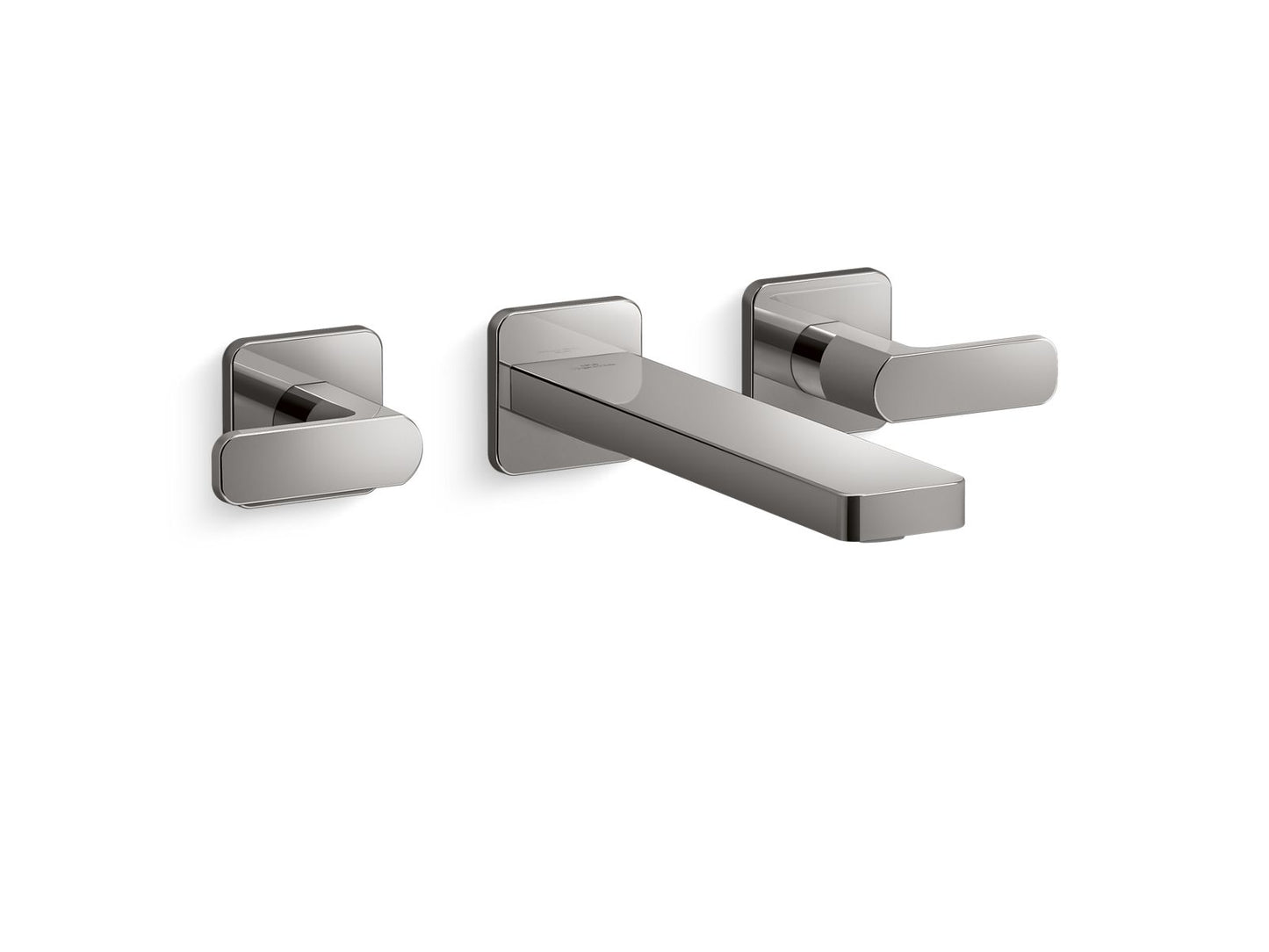KOHLER K-T27120-4 Parallel Wall-mount bathroom sink faucet trim, 1.2 gpm