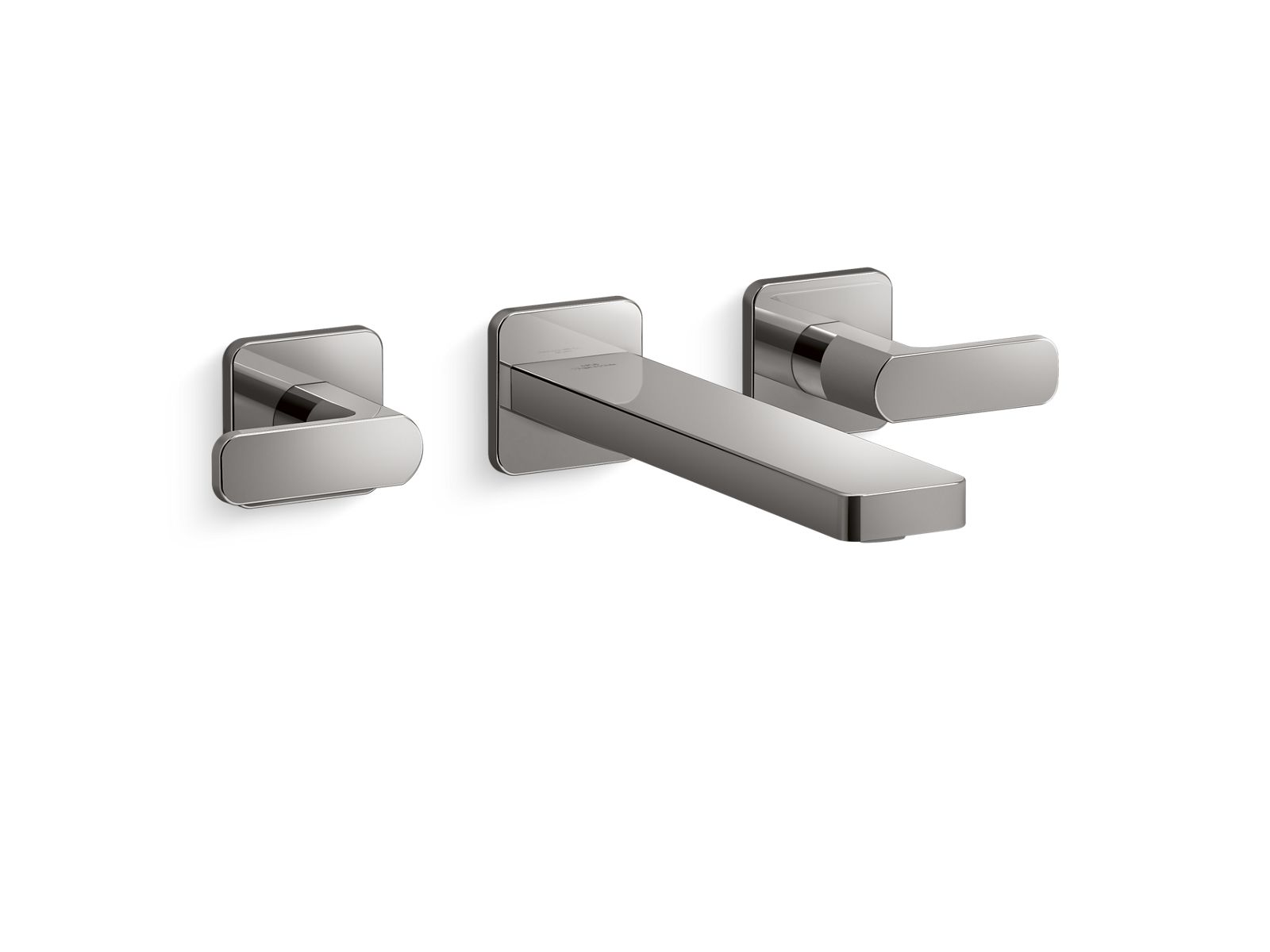 KOHLER K-T27120-4 Parallel Wall-mount bathroom sink faucet trim, 1.2 gpm