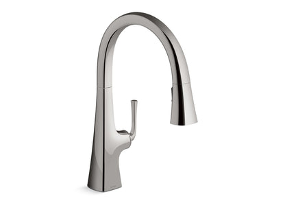 KOHLER K-22062 Graze Pull-down kitchen sink faucet with three-function sprayhead