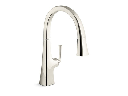 KOHLER K-22062 Graze Pull-down kitchen sink faucet with three-function sprayhead