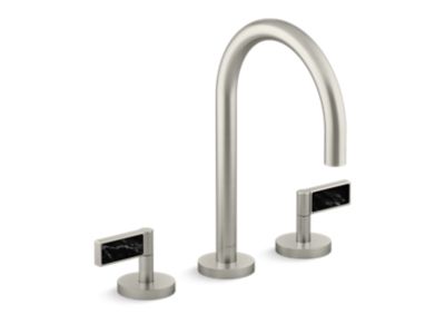 Kallista P24490-NM One Basin Set, Gooseneck, Lv, Nm Stone