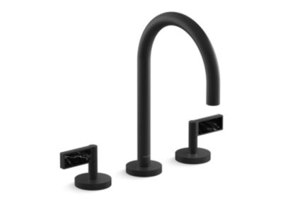 Kallista P24490-NM One Basin Set, Gooseneck, Lv, Nm Stone