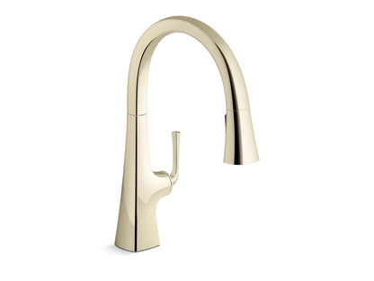 KOHLER K-22062 Graze Pull-down kitchen sink faucet with three-function sprayhead