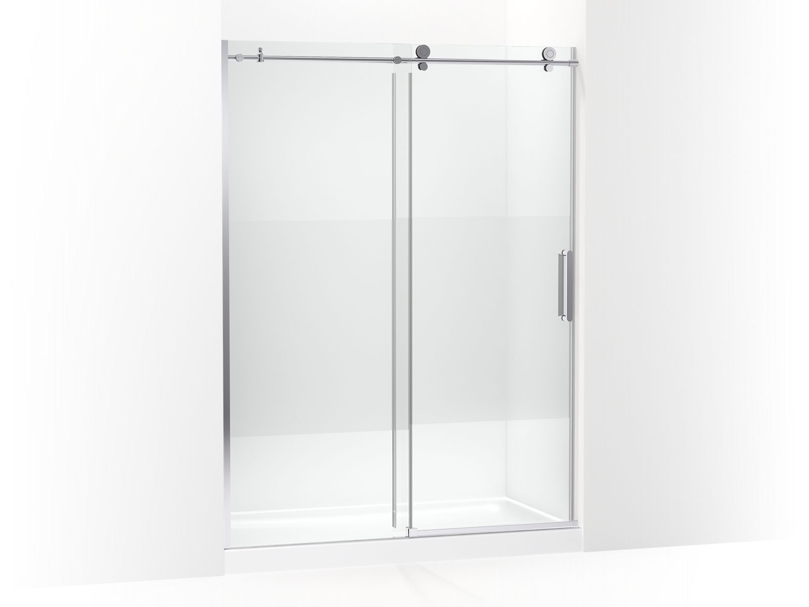 KOHLER K-701696-G81 Composed 78" sliding shower door with 3/8"-thick glass