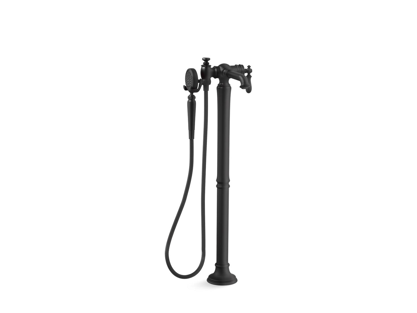 KOHLER K-T72790-9M Artifacts Floor-mount bath filler trim with handshower