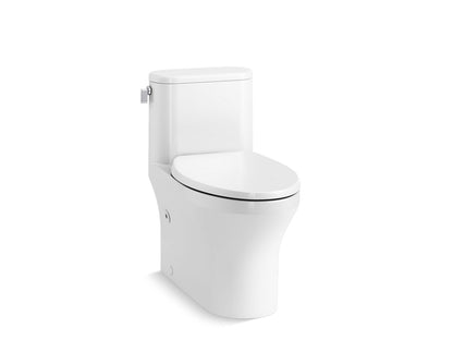 KOHLER Spacity™ One-piece compact elongated toilet with skirted trapway, 1.28 gpf