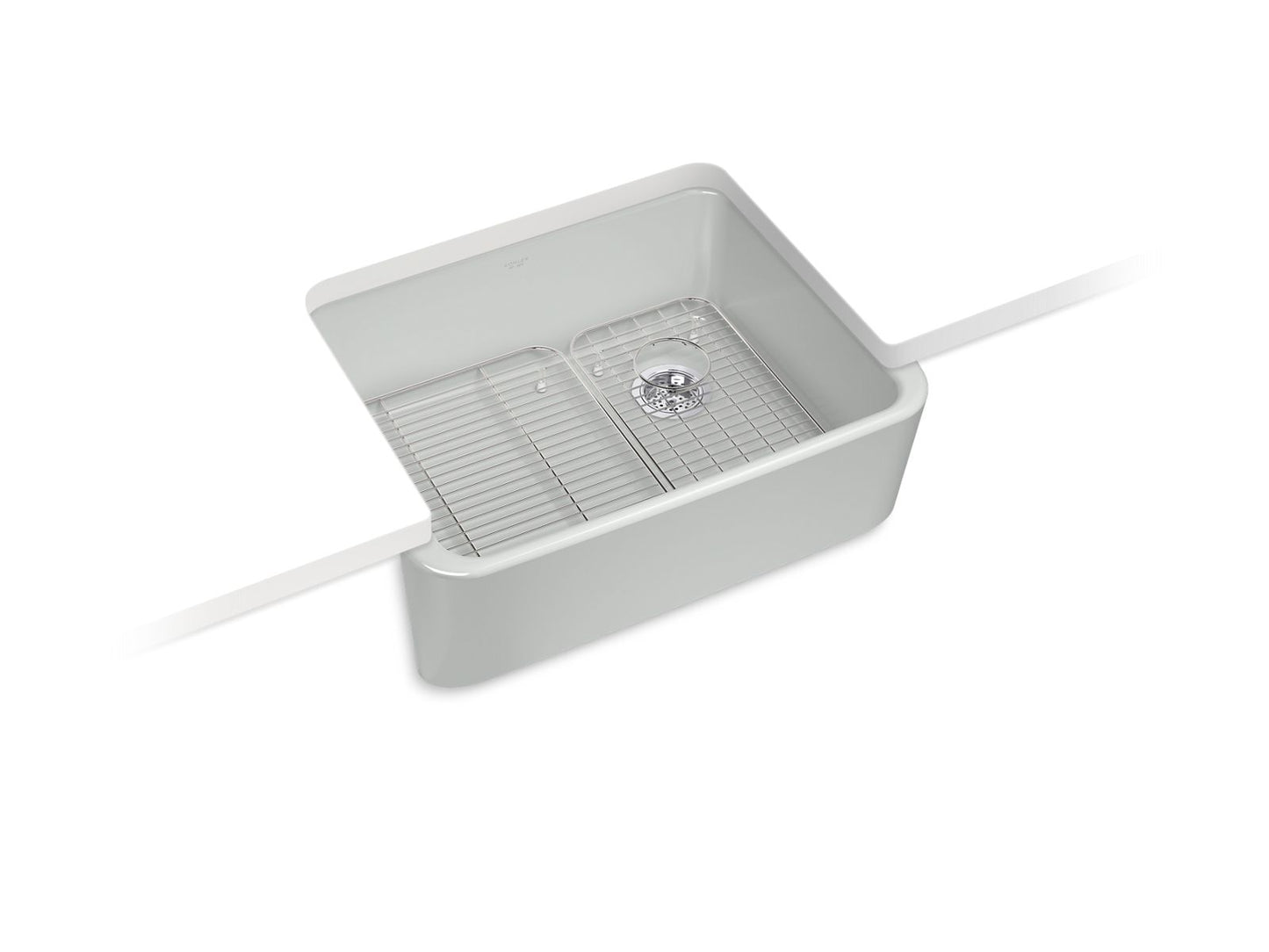 KOHLER Ironridge 28" undermount single-bowl farmhouse kitchen sink