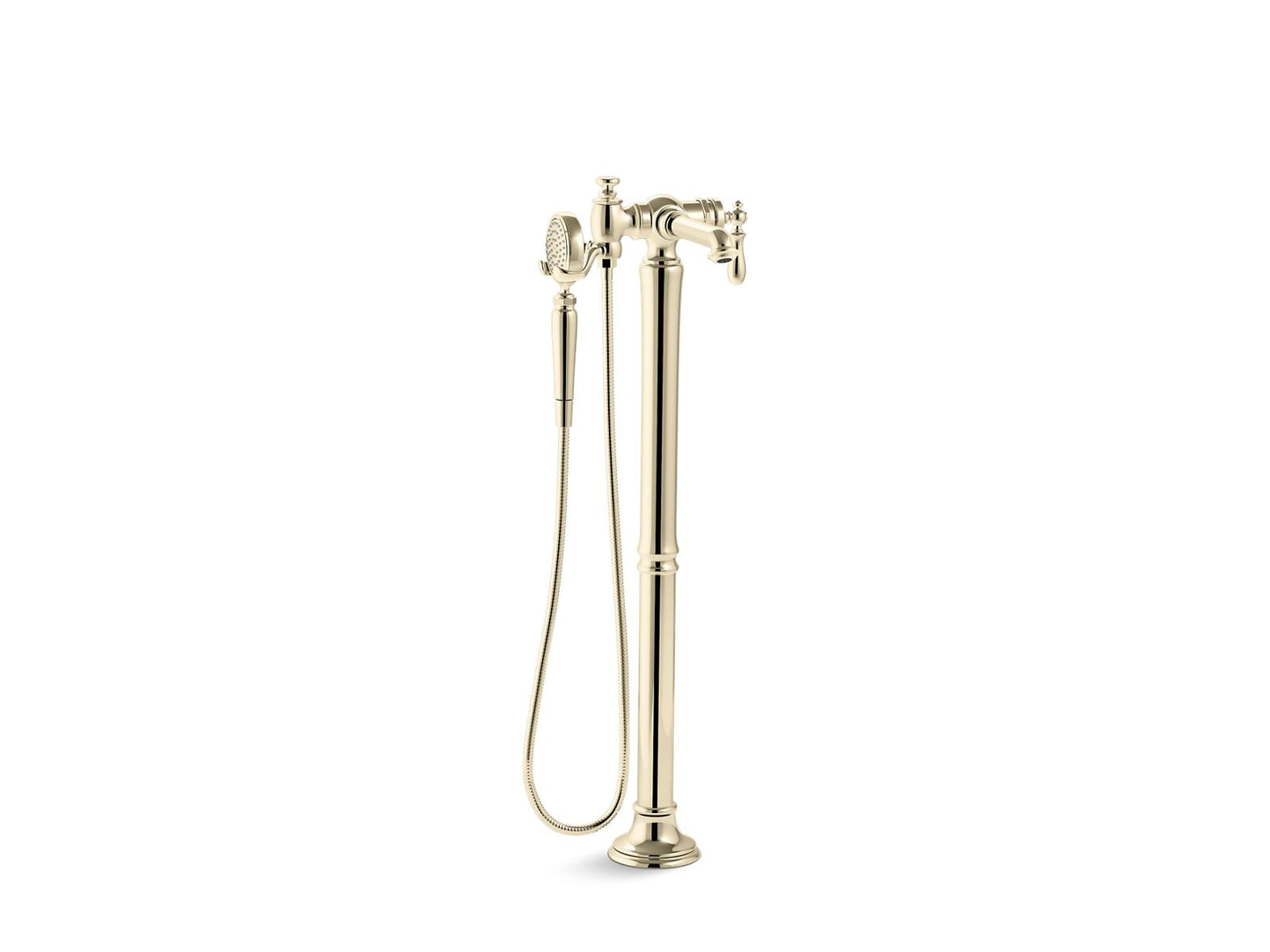 KOHLER K-T72790-9M Artifacts Floor-mount bath filler trim with handshower