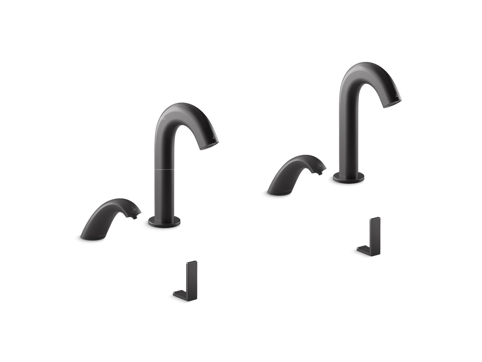 KOHLER K-181030-BB1 Oblo Curve Touchless lavatory faucets and soap dispensers for Constellation lavatory system, 0.5 gpm