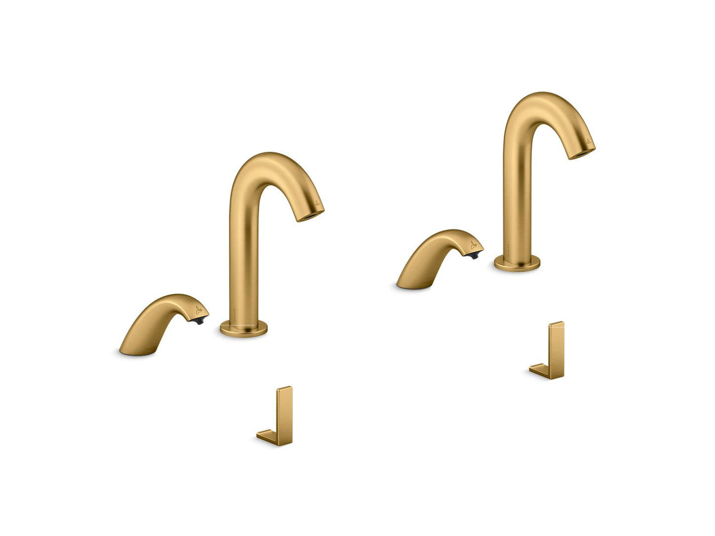 KOHLER K-181030-BB1 Oblo Curve Touchless lavatory faucets and soap dispensers for Constellation lavatory system, 0.5 gpm