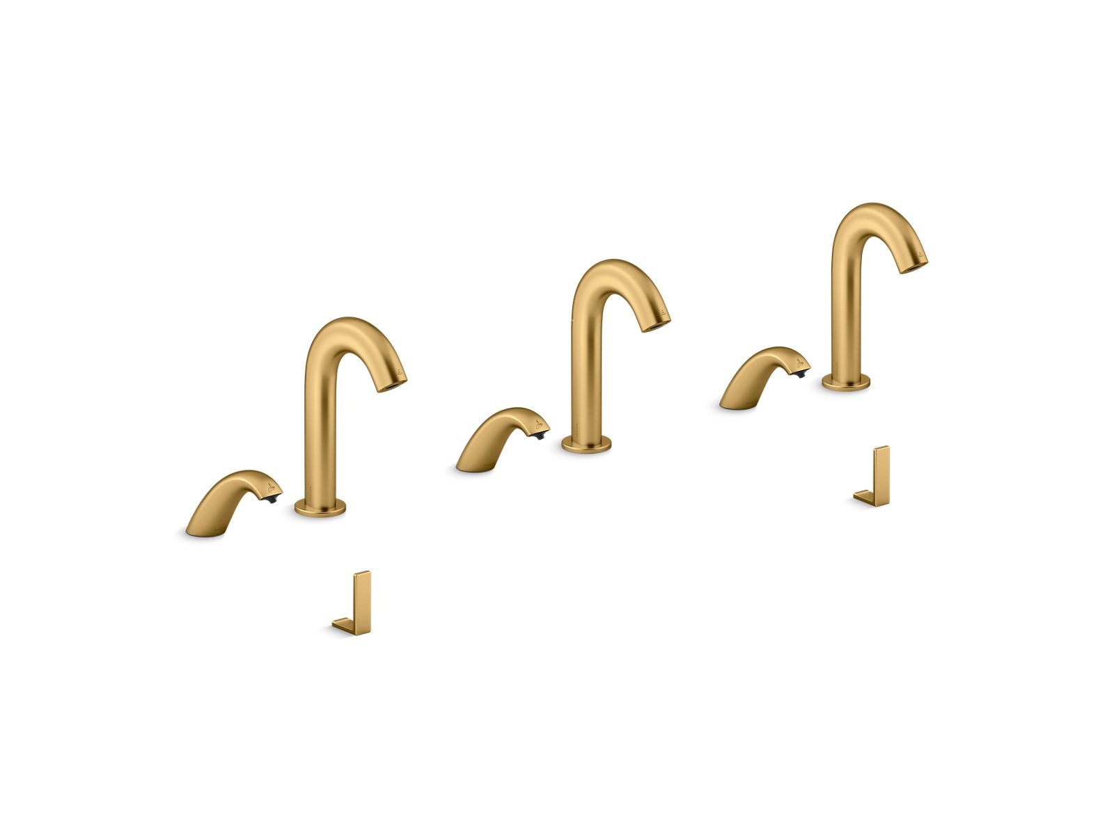 KOHLER K-181033-BB1 Oblo Curve Touchless lavatory faucets and soap dispensers for Constellation lavatory system, 0.5 gpm