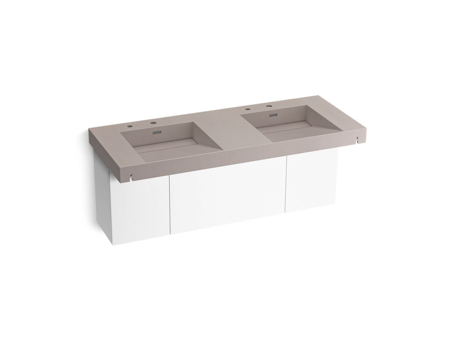 KOHLER K-81030-BPW Constellation 60" wall-mount basin lavatory system