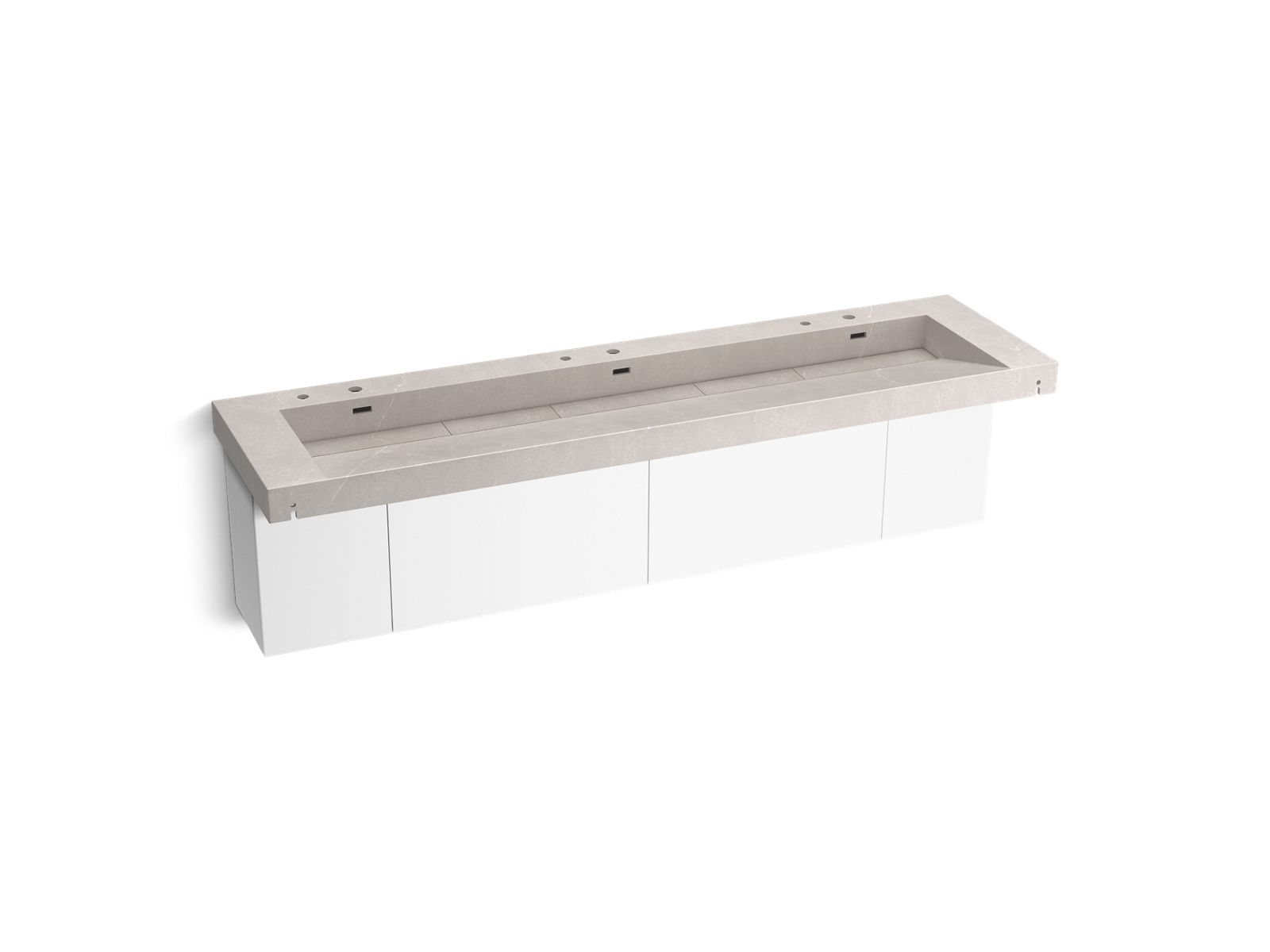 KOHLER K-81030-BPW Constellation 60" wall-mount basin lavatory system