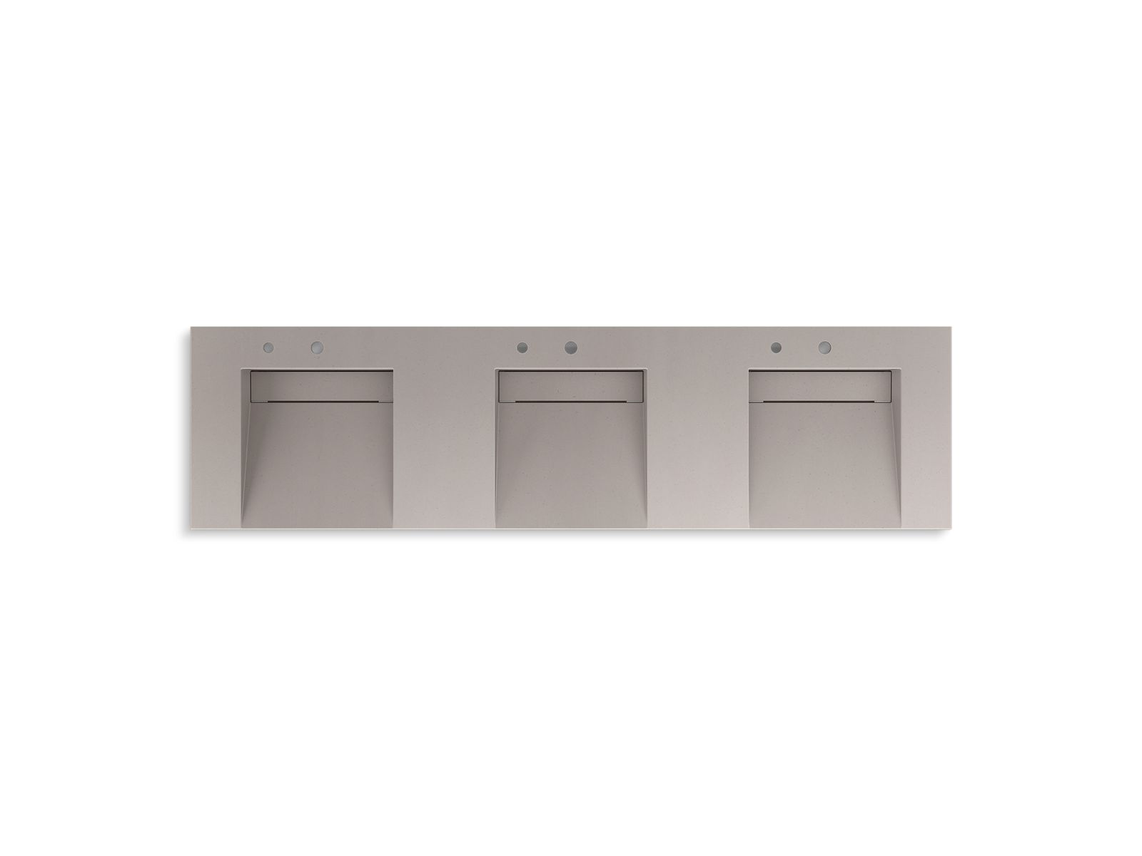 KOHLER K-81031-BSS Constellation 90" wall-mount basin lavatory system