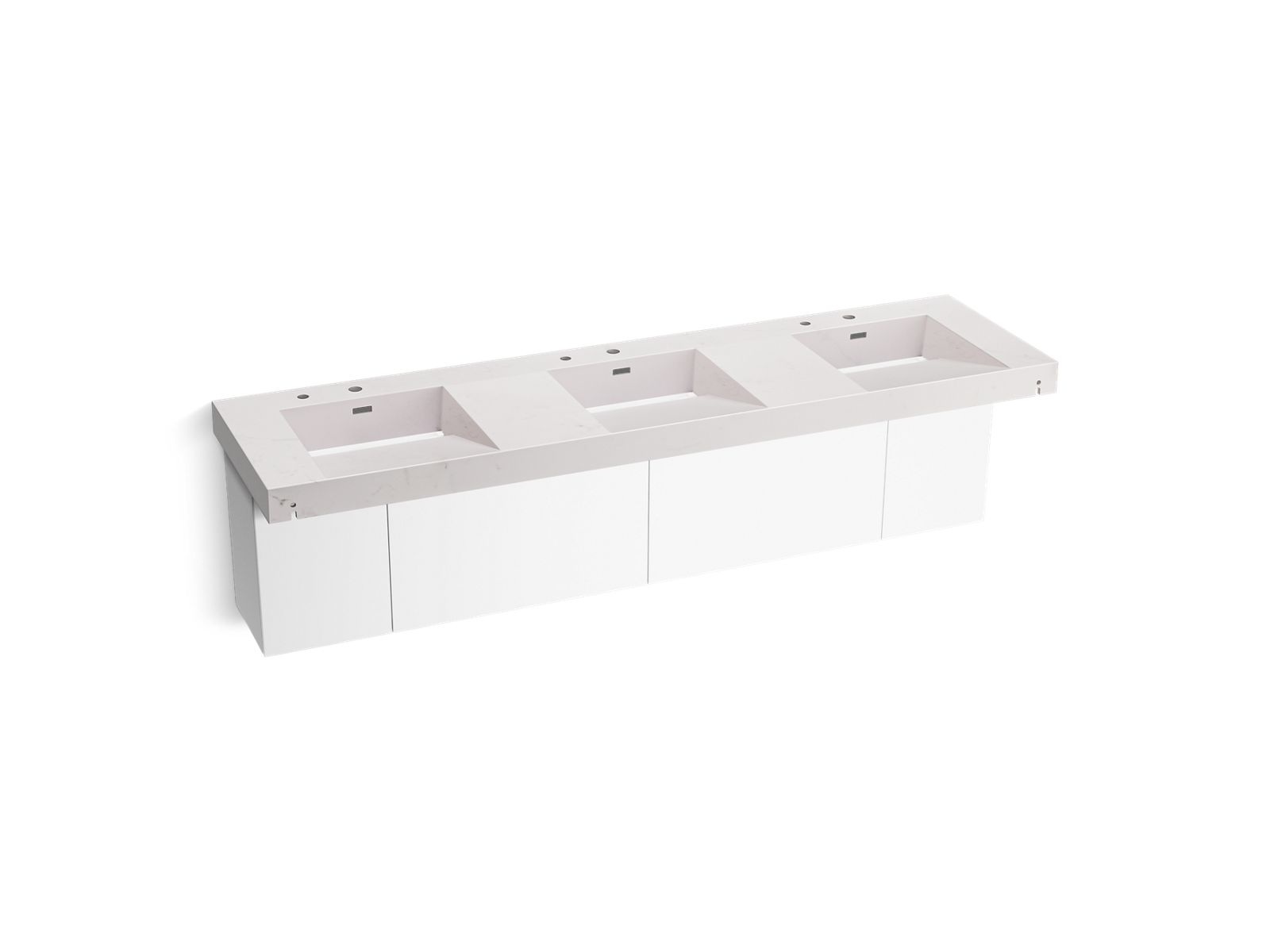 KOHLER K-81031-BPW Constellation 90" wall-mount basin lavatory system
