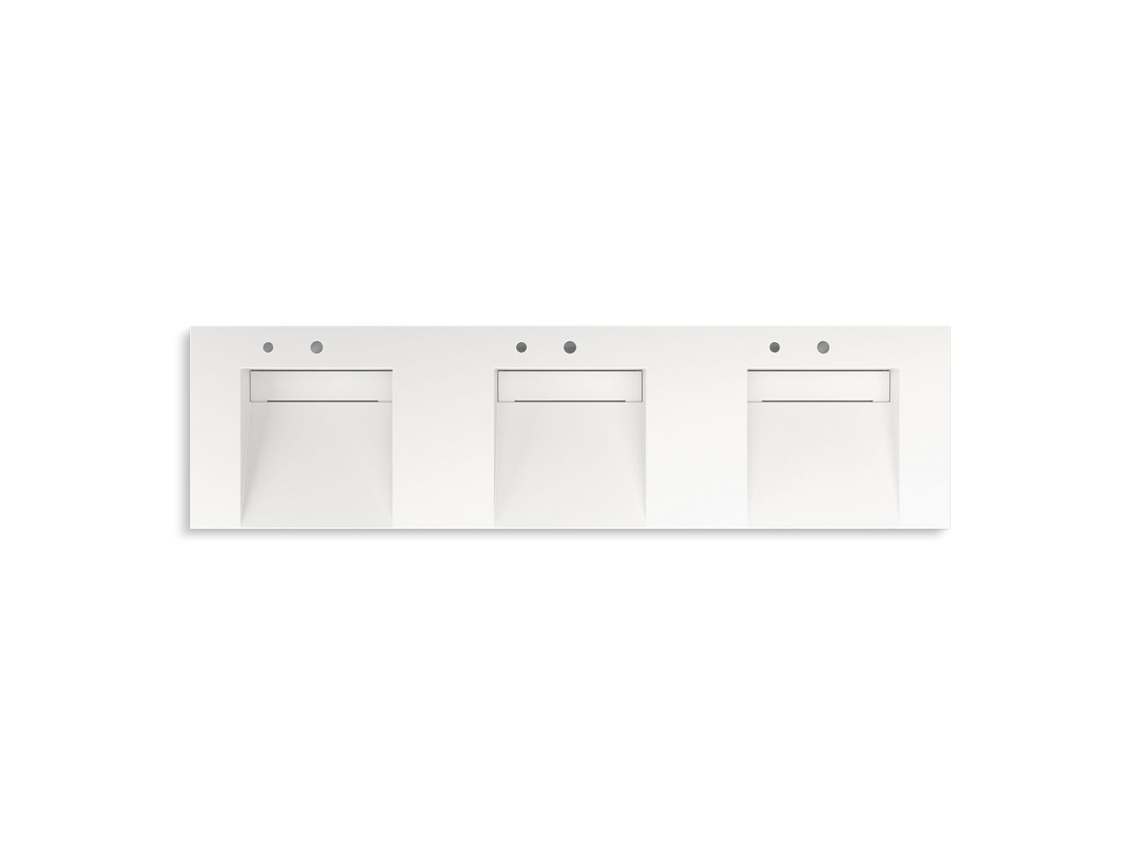 KOHLER K-81031-BSS Constellation 90" wall-mount basin lavatory system