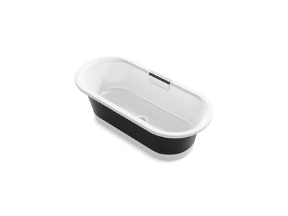 KOHLER K-29326-P5B0 Volute 63" x 28-3/8" freestanding bath with base