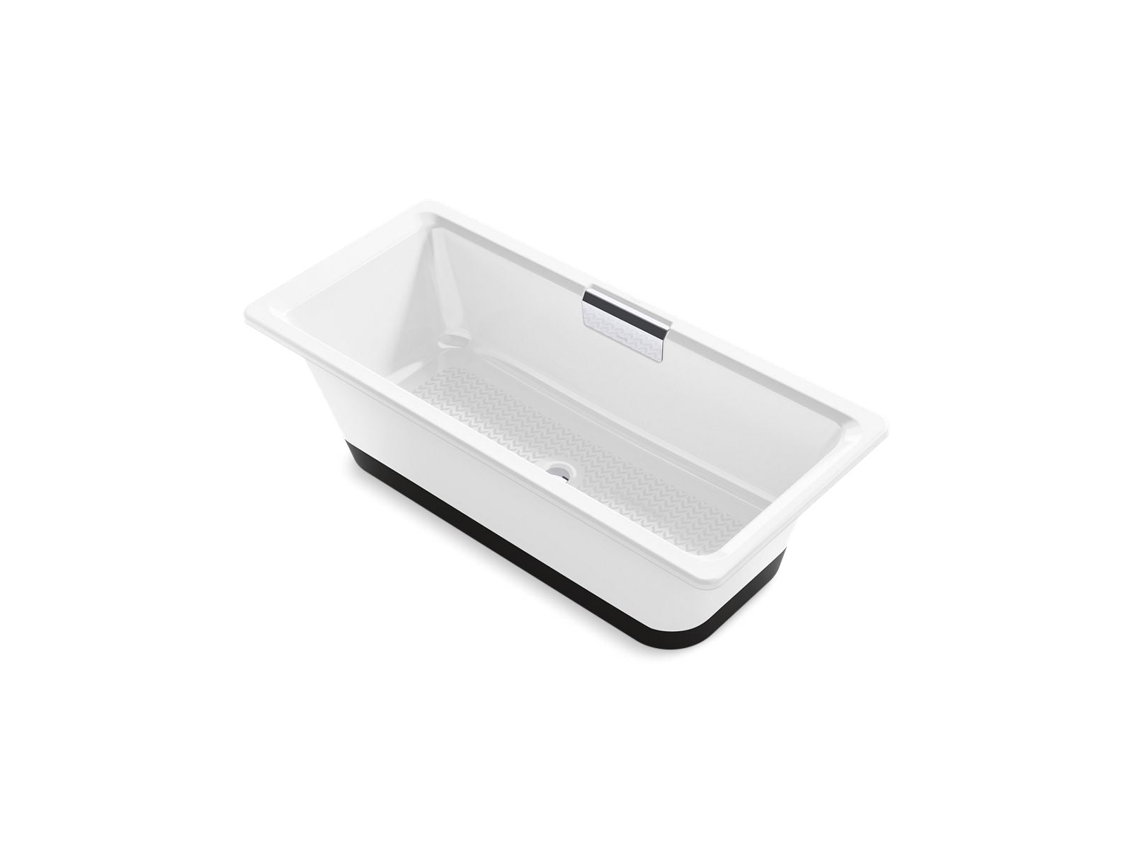 KOHLER K-29328-0B7 Volute 63" x 28-3/8" freestanding bath with base