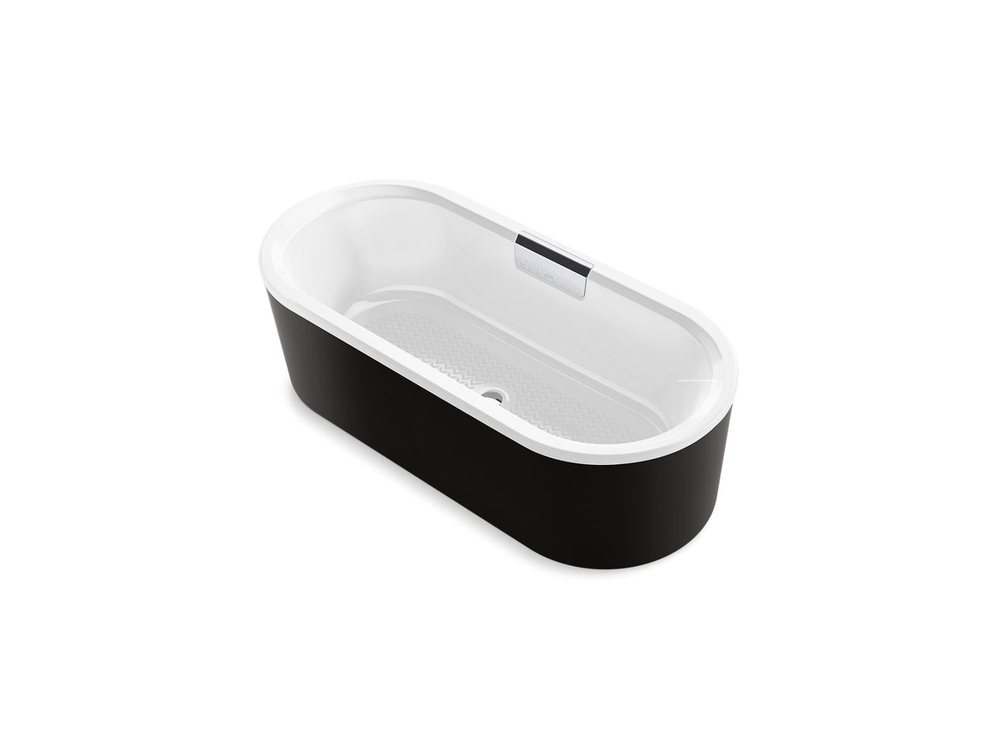KOHLER K-29325-7 Volute 63" x 28-3/8" freestanding bath with shroud