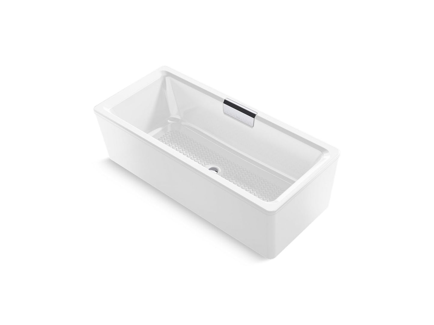 KOHLER K-29327-0 Volute 63" x 28-3/8" freestanding bath with shroud