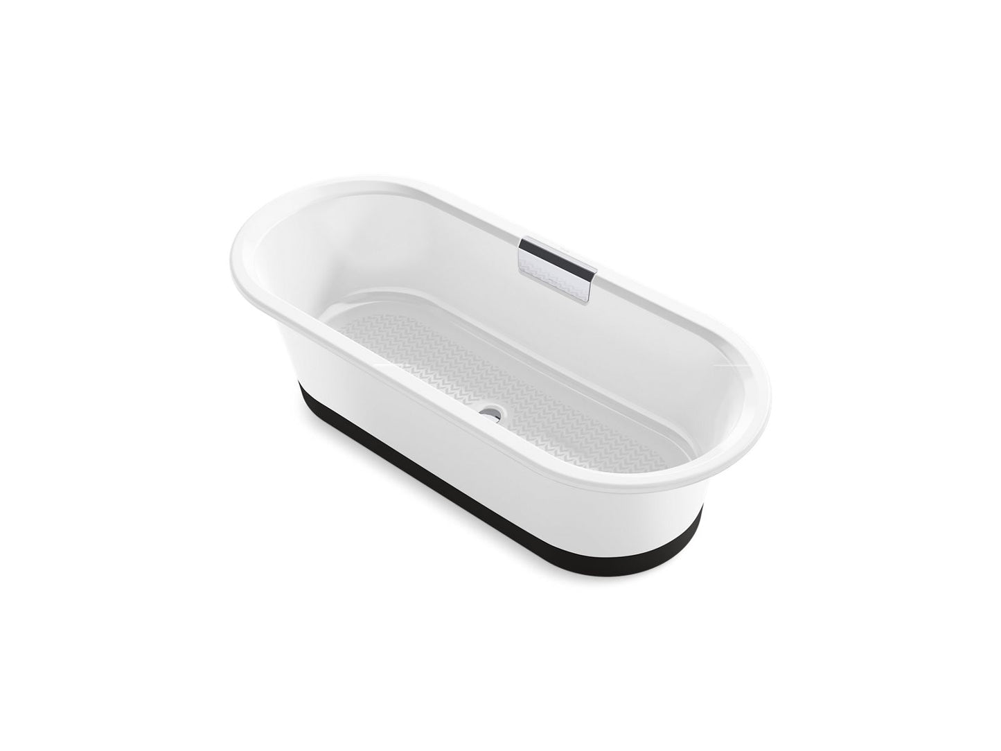KOHLER K-29330-0B7 Volute 70-7/8" x 30-3/8" freestanding bath with base