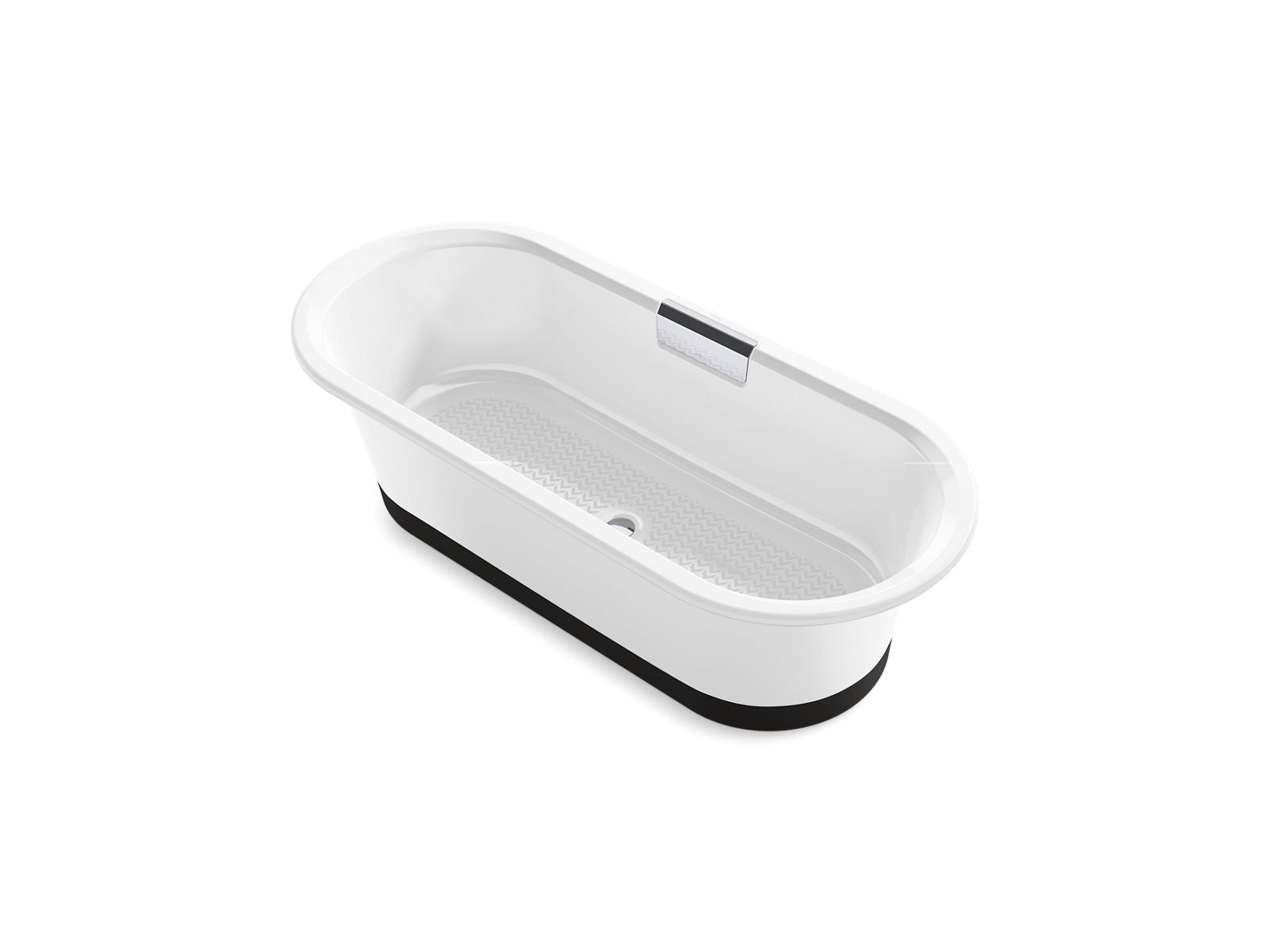KOHLER K-29330-0B7 Volute 70-7/8" x 30-3/8" freestanding bath with base