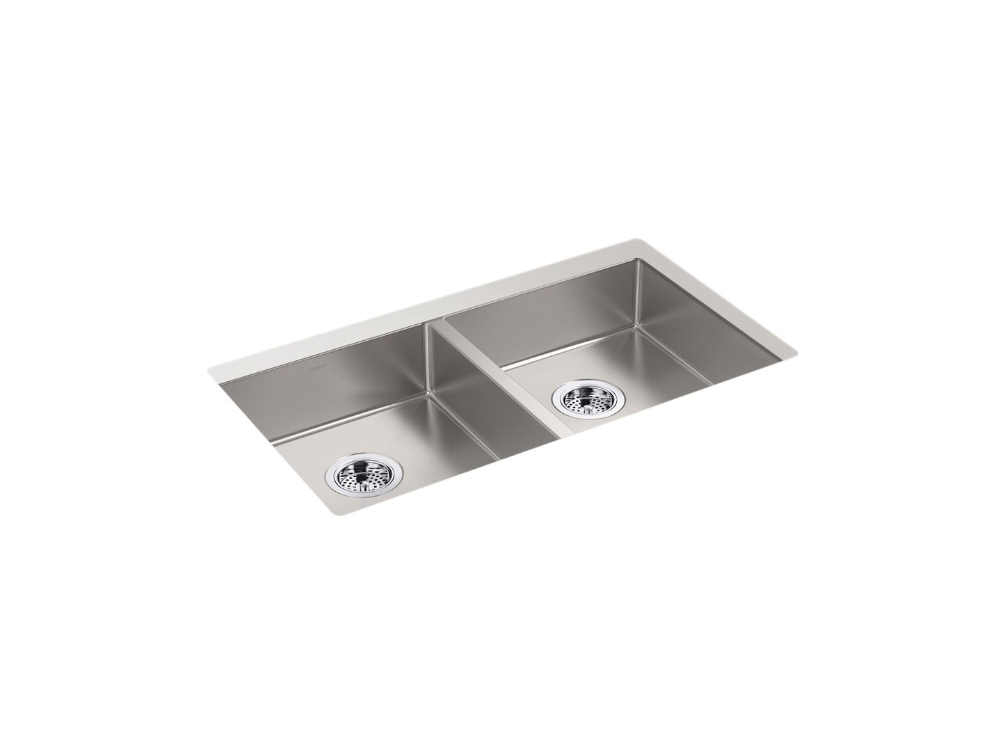 KOHLER Strive 32" undermount double-bowl kitchen sink