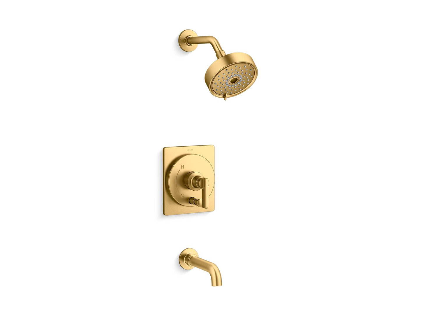 KOHLER K-T35918-4Y Castia by Studio McGee Rite-Temp bath and shower trim kit, 2.5 gpm