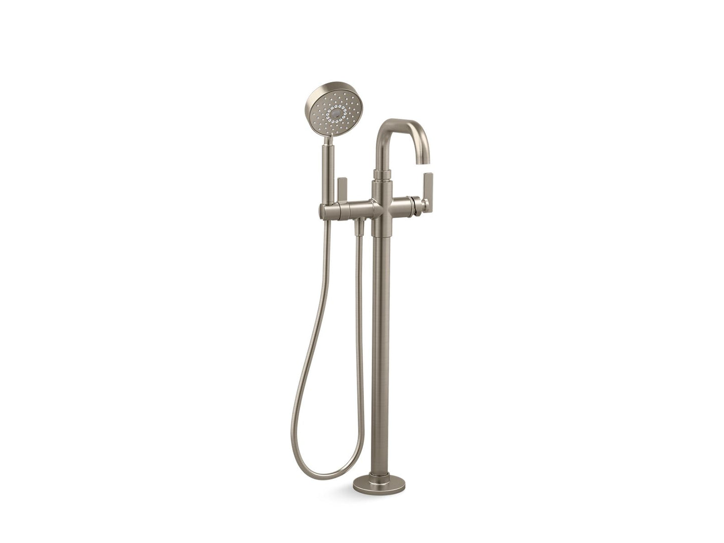 KOHLER K-T35924-4 Castia by Studio McGee Floor-mount bath filler trim with handshower