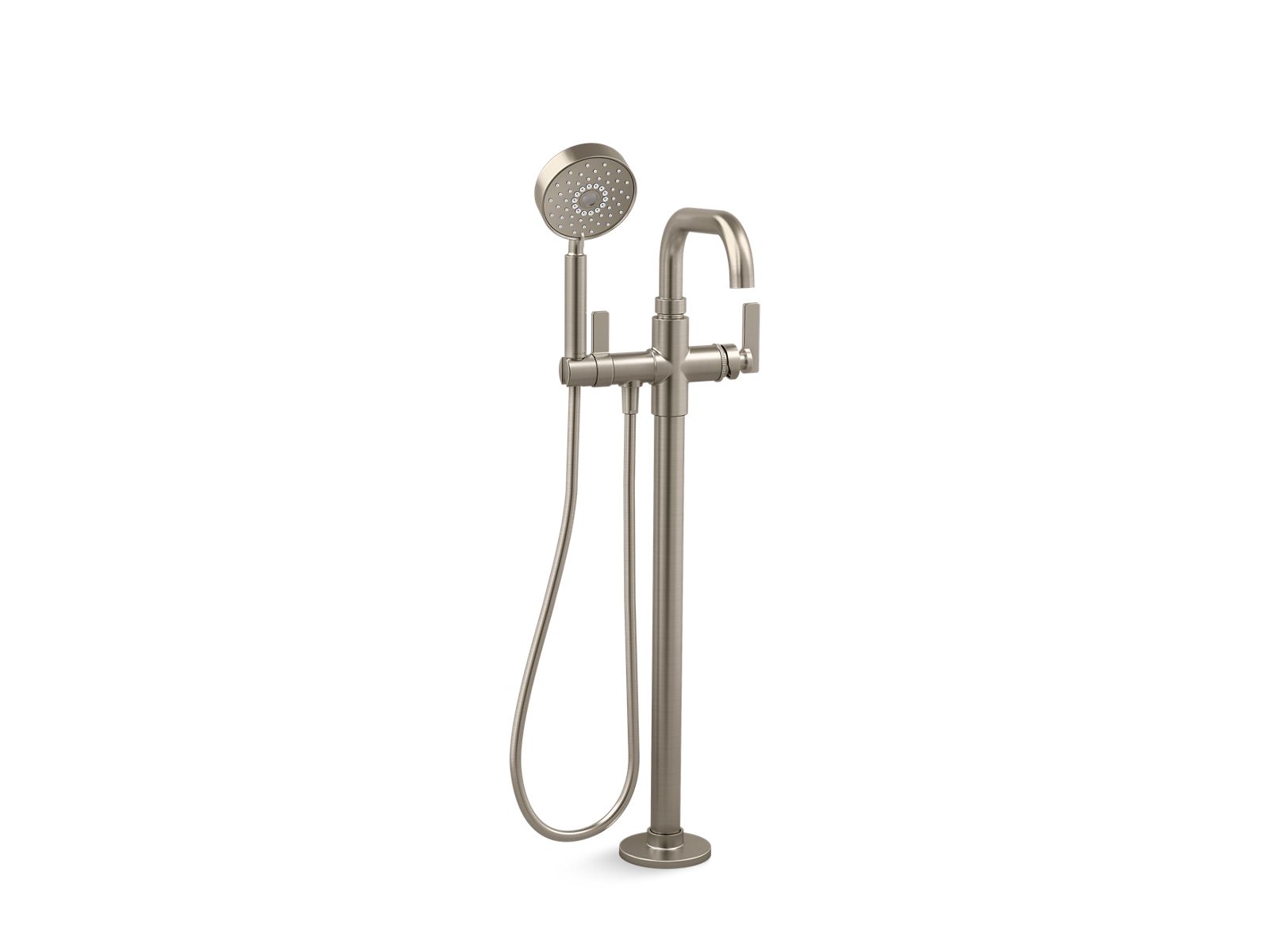 KOHLER K-T35924-4 Castia by Studio McGee Floor-mount bath filler trim with handshower