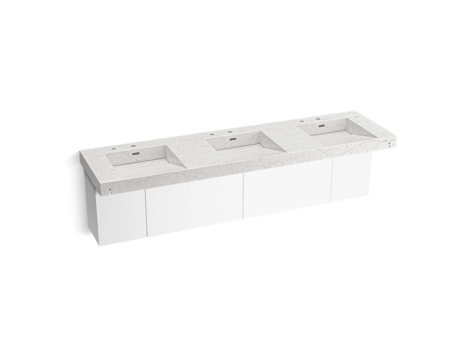 KOHLER K-81031-BPW Constellation 90" wall-mount basin lavatory system