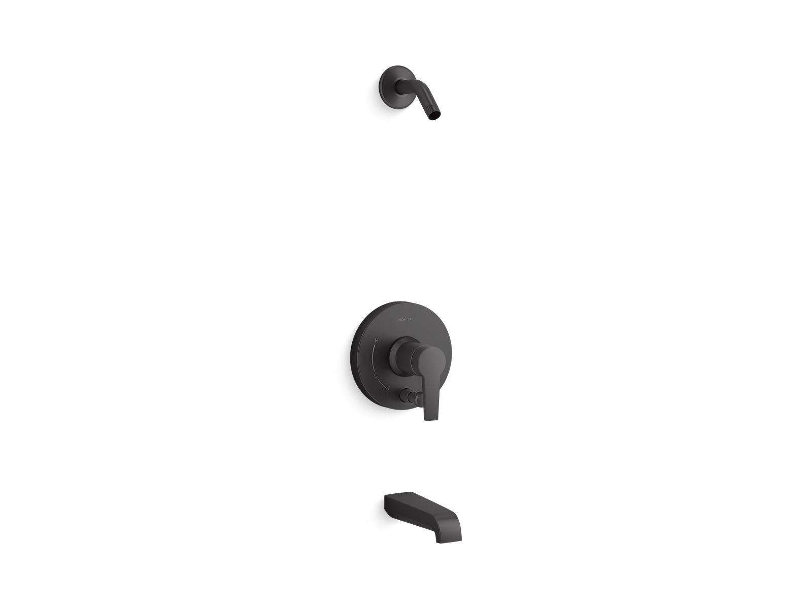 KOHLER K-T49979-4L Pitch Rite-Temp Bath and shower trim kit with push-button diverter, without showerhead