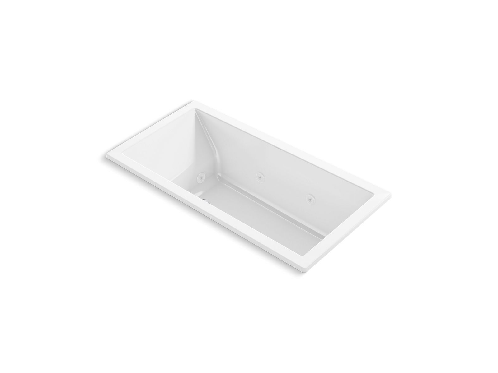 KOHLER K-1167-JH Underscore 60" x 30" drop-in heated whirlpool bath