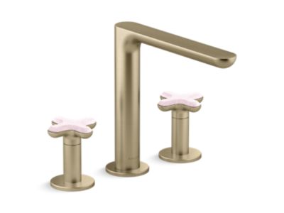 Kallista P32711-RST 002 Deck Mount Bath Faucet Rose Quartz