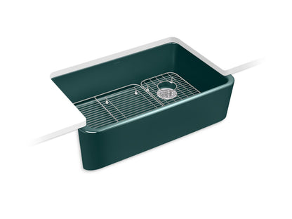 KOHLER Ironridge 34" undermount single-bowl farmhouse kitchen sink