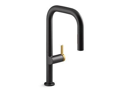 KOHLER Components Pull-down kitchen sink faucet with two-function sprayhead
