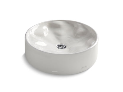 KOHLER K-37692 Rista 16-1/4" round vessel bathroom sink, no overflow
