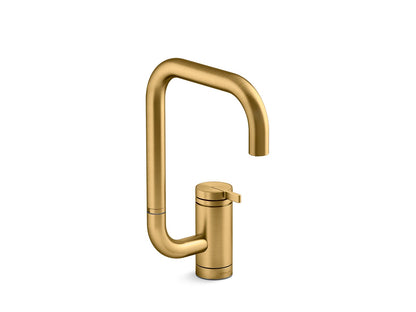 KOHLER K-28290 Components Single-handle bar sink faucet with two-function extended-reach spout