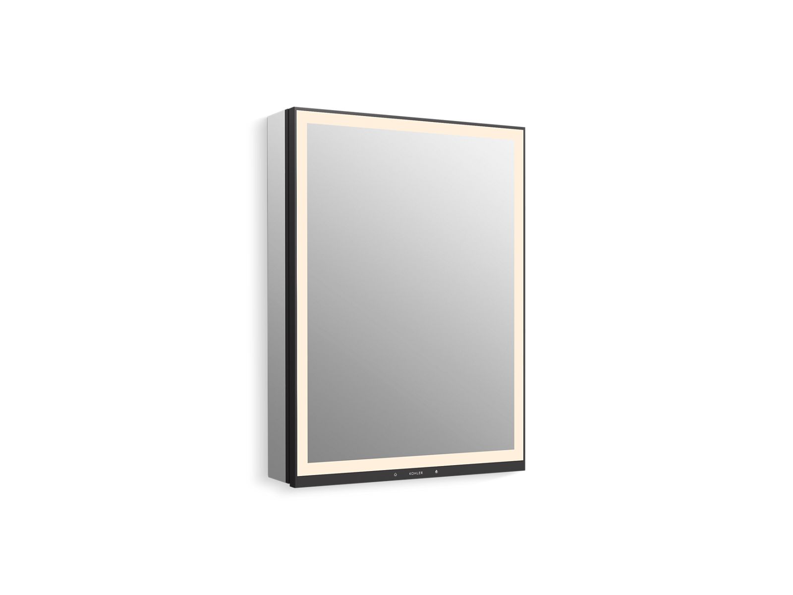 KOHLER K-33690-L Collage 24" x 32" lighted framed medicine cabinet, left-hinged