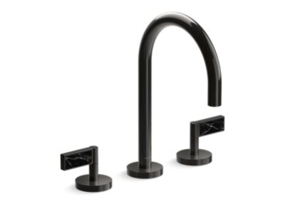 Kallista P24490-NM One Basin Set, Gooseneck, Lv, Nm Stone