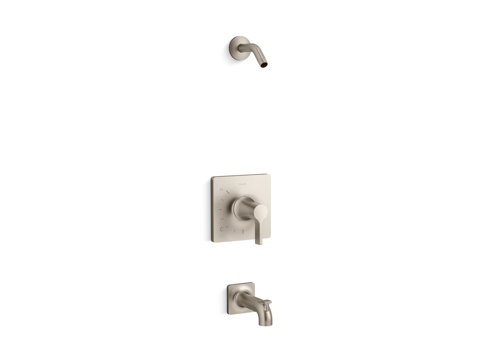 KOHLER Venza Rite-Temp bath and shower trim kit, without showerhead