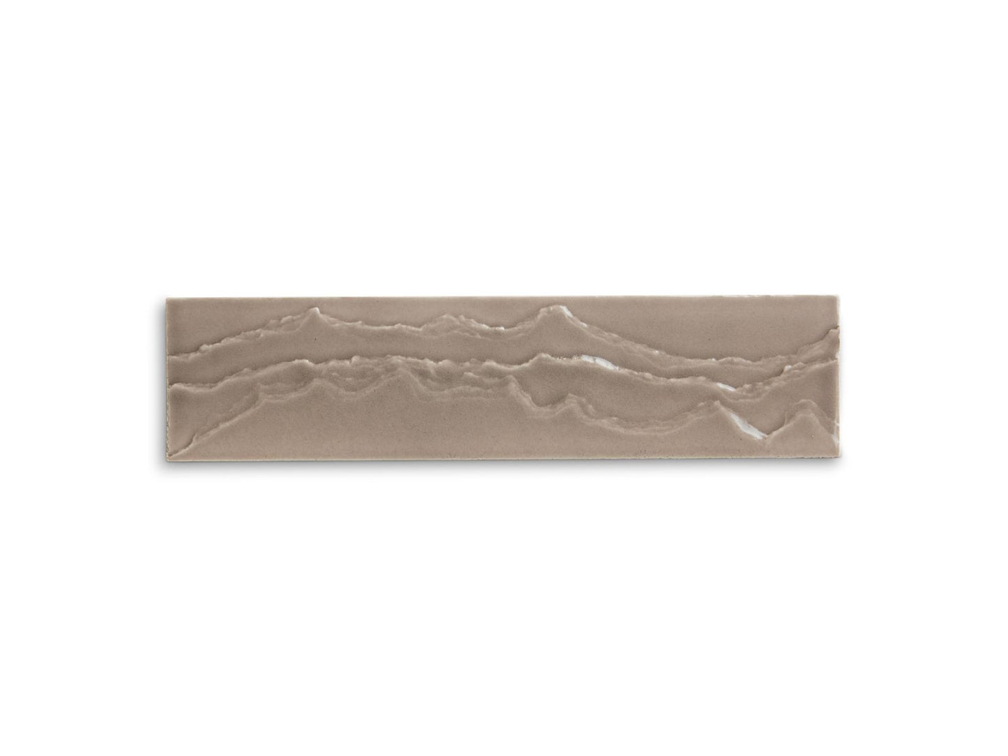 KOHLER Landshapes™ by Daniel Arsham 3" x 12" feature tile produced by the KOHLER WasteLAB
